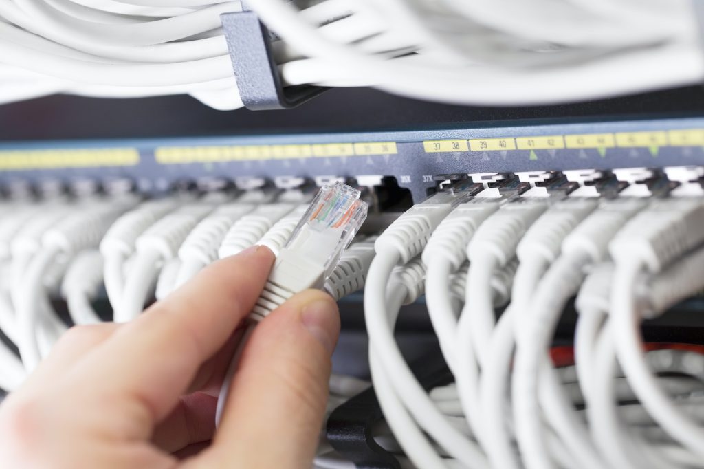 It consultant connect network cable on 48 port switch that.